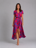 Vivienne | Women’s Maxi Dress | Wrap Front Split Wedding Guest 5