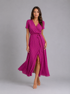 Vivienne | Women’s Maxi Dress | Wrap Front Split Wedding Guest 6