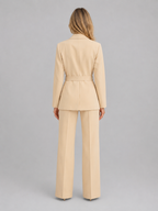 Women's Belted Blazer & Wide Leg Trouser Co-Ord Set – Tailored Two-Piece Suit - Image 2