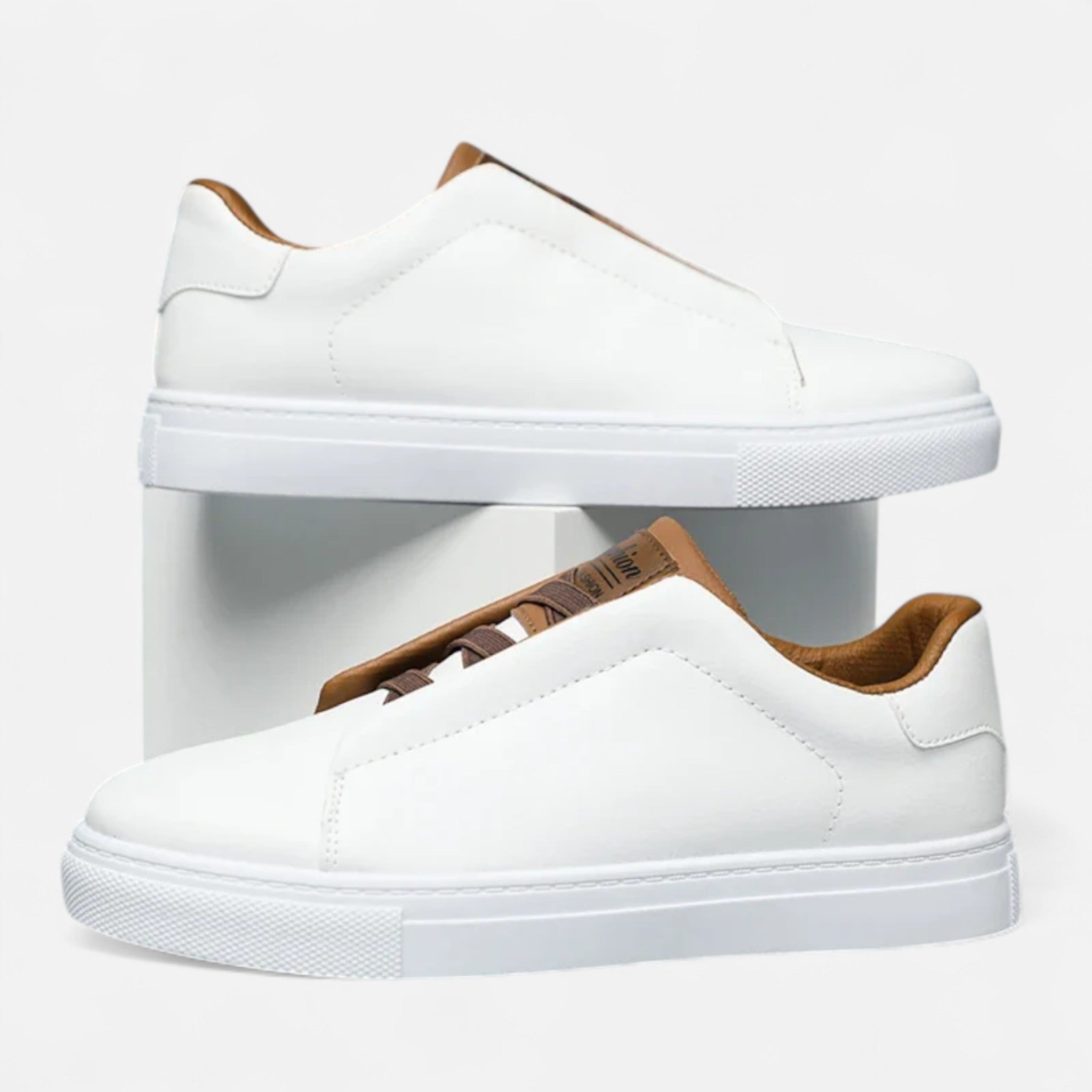 Weston | Men’s Low Top Sneakers | Lace Up Solid Colour Casual Footwear-Men Shoes-Eltrendio