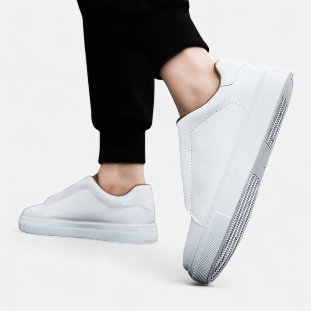 Weston | Men’s Low Top Sneakers | Lace Up Solid Colour Casual Footwear-Men Shoes-Eltrendio
