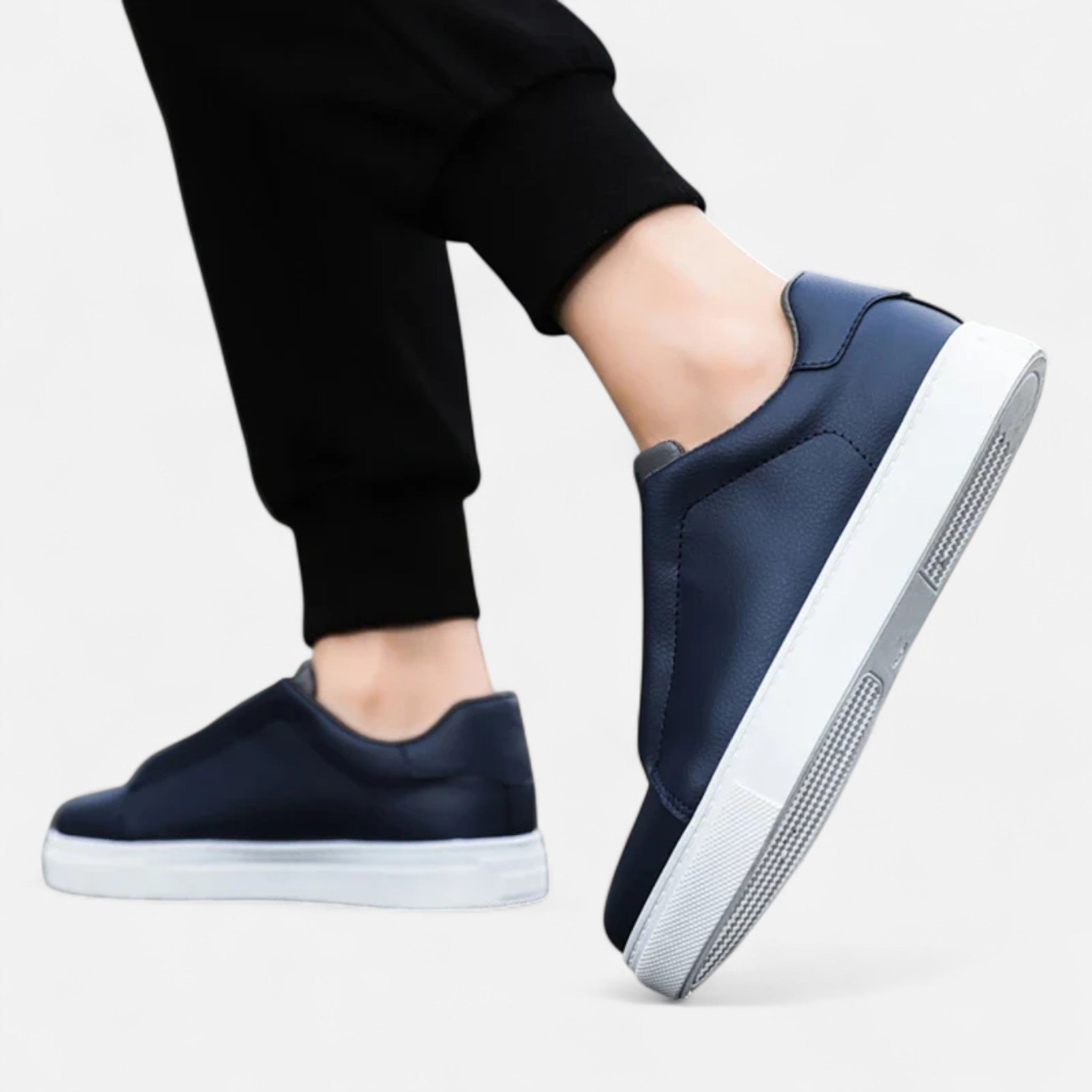 Weston | Men’s Low Top Sneakers | Lace Up Solid Colour Casual Footwear-Men Shoes-Eltrendio
