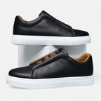 Weston | Men’s Low Top Sneakers | Lace Up Solid Colour Casual Footwear-Men Shoes-Eltrendio