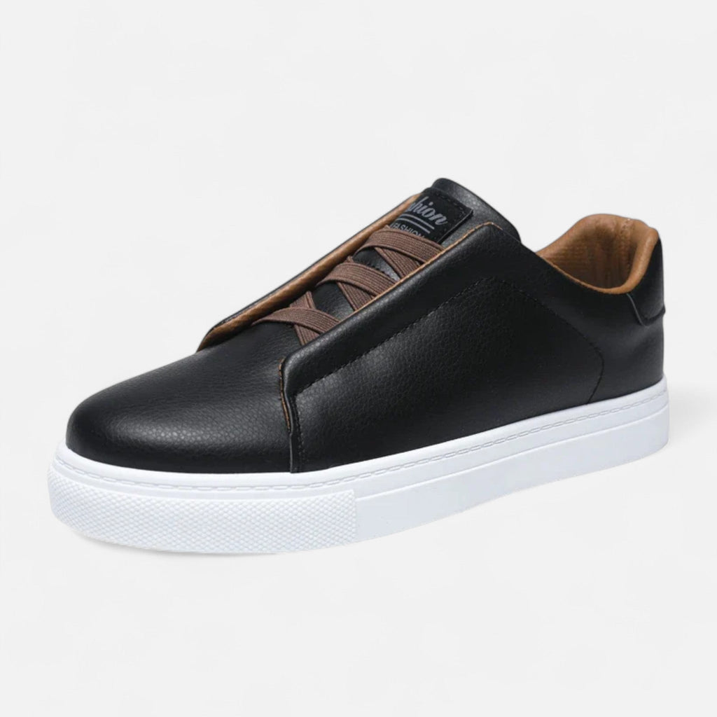 Weston | Men’s Low Top Sneakers | Lace Up Solid Colour Casual Footwear-Men Shoes-Eltrendio