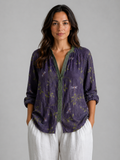 Willow | Women’s Blouse | Floral Print V Neck