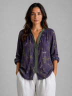 Willow | Women’s Blouse | Floral Print V Neck