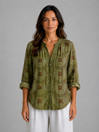 Willow | Women’s Blouse | Floral Print V Neck 3